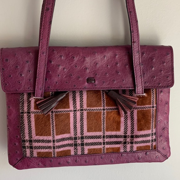 SAKS FIFTH AVENUE ITALIAN LEATHER HANDBAG - Picture 3 of 10